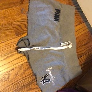 Pink yankee shorts size small